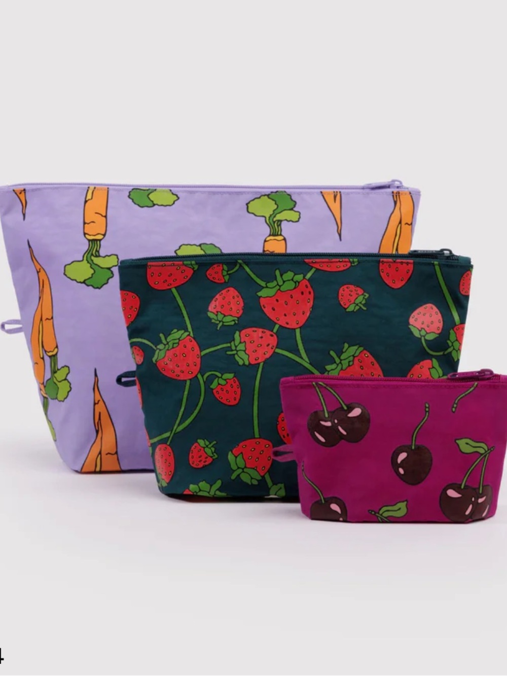 BAGGU carrots & berries GO pouch